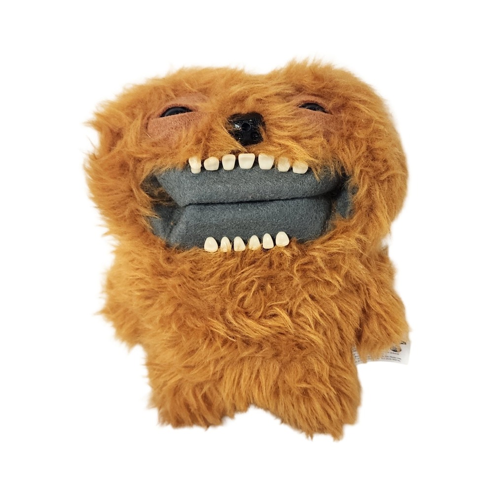 Zuru Fuggler Funny Ugly Monster Brown Shaggy Plush Realistic Teeth 9 Inch